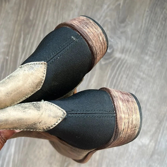 Free People Dark Horse Taupe Leather Ankle Chelsea Boots - Picture 8 of 10